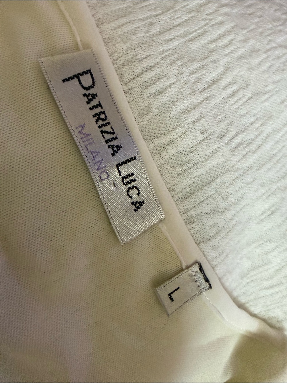 Patrizia Luca Cream Textured Layered Shell - Picture 2 of 2